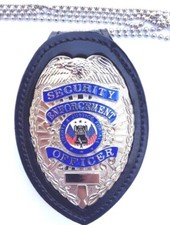 Badge Holder with Belt clip and Chain picture