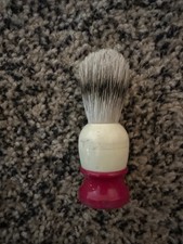 Vintage Ever-Ready C40 Shaving Brush - Ivory & Red - Made in U.S.A - Sterilized picture