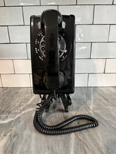 Vtg.  1982 Bell System 554 Western Electric Rotary Black Wall Phone picture