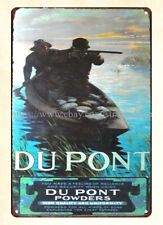 affordable home accents Dupont Gun Powders Duck Hunting metal tin sign picture