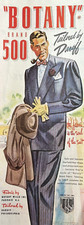 1948 Botany 500 Mens clothing Soul suit Tailored Daroff Fabric VTG Print Ad picture