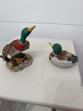 Mallard Ducks Figurine By John James Audubon 1983 & Trinkets picture