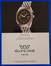 2006 Glycine Airman D24 SST Limited- Swiss Wristwatch Original Print Ad Wall Art picture