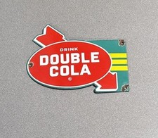 VINTAGE DUBBLE BUBBLE COLA SODA PORCELAIN SIGN CAR GAS MOTORCYCLE TRUCK OIL picture