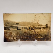 Antique RPPC Anderson Valley High School Boonville CA picture