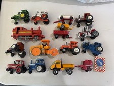 Vintage Diecast Farm Tractor Toy Lot John Deere Ford Massey Ferguson Train 16+ picture