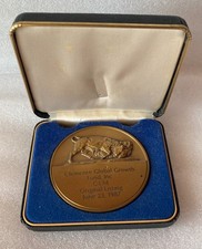 Vintage 1987 New York Stock Exchange NYSE Medal Clemente Global Growth Fund picture