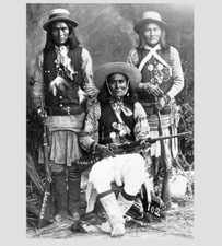 1909 White Mountain Apache PHOTO Indians Native American Army Scouts Rifles picture