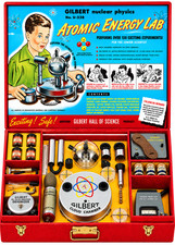 Vintage Atomic Energy Lab Kit Ephemera Magnet – 1950s Science Collectible picture