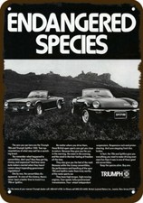 1975 TRIUMPH TR6 & SPITFIRE 1500 Car Vintage Look DECORATIVE REPLICA METAL SIGN picture