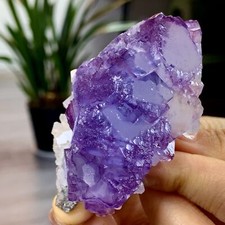 136G Natural fluorite Purple Blue cubic mineral crystal sample/yaogangxian picture