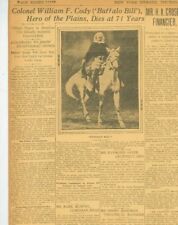 Buffalo Bill Dead Colonel W. F. Cody Hero of Plains Colorado Soldier Scout B23 picture