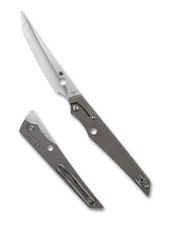 Spyderco Cobol Slip Joint Folding Knife C273TIP Satin M390 Blade Titanium Handle picture