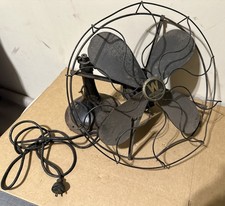 1920s-30s Antique Westinghouse 17’ Desk Fan 4 Blade 3 Speed Parts picture