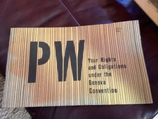 1969 Us Army Booklet Geneva Convention Pow Rights And Obligations Original Rare picture
