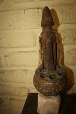 RARE OLD BEGIN 20 TH C. DOGON BINU PRIEST MAGICAL HEALING FETISH MALI MUSEAL  picture