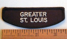 Girl Scout GREATER ST. SAINT LOUIS COUNCIL Brownie ID STRIP Patch Badge Missouri picture
