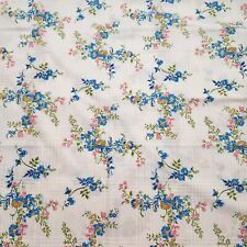 Vintage St Mary’s Twin Flat Sheet Floral No Iron Percale Floral Harvest picture