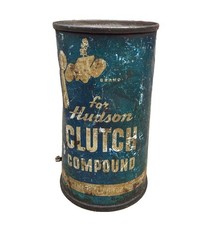 Vintage Porto Hudson Clutch Compound Tin Unopened Antique Auto Advertising.  A62 picture