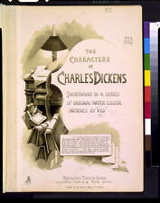 Title page,Characters,Charles Dickens,series,original water colour,Kyd,c1899 picture