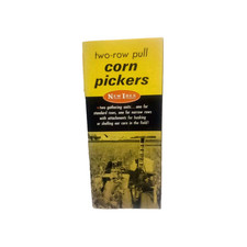 New Idea Two-Row Pull Type Corn Pickers Vintage 1963 Advertising Farm Brochure picture