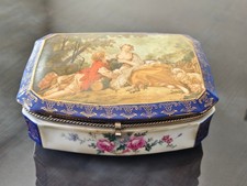 Vintage RS Prussia Porcelain Jewelry Trinket Box picture