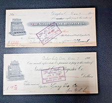 1901 National Cash Register Co Check & Note Set NCR Antique Paper Ephemera picture