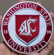 Washington State University Logo Iron On Patch - Sew Patch - Embroidered Patch picture