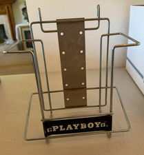 Vintage Playboy Magazine Metal Wire Counter Store Display Rack picture