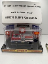 Code 3 Collectibles Patriot Fire Dept Seagrave Pumper Fire Engine #12207 2000 picture