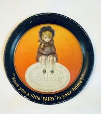 Vintage FAIRY SOAP Miniature Round Metal Tip Tray 4” picture