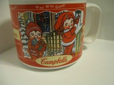 1998 Campbell's Kids Soup Collectors Mug Bowl HH Vtg Winter Fall M'm M'm Good picture