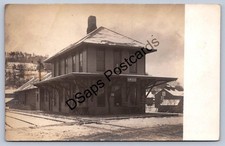 K58/ Owego New York RPPC Postcard c1910 Railroad Depot Station 54 picture