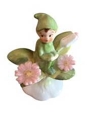 VTG Napcoware Napco Pixie Flower of the Month Elf Figurine 2.5