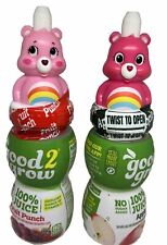 2 Good2Grow Juice W/ Topper Pink Care Bears With Rainbow APPLE Unlock The Magic picture