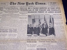 1946 NOVEMBER 5 NEW YORK TIMES - BIG 4 PEACE PARLEY - NT 2963 picture