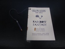 1956 Scranton Assembly Order of Rainbow For Girls - RAINBOW FANTASy - PROGRAM picture