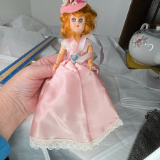 VTG hard plastic 7” doll 1950’s red hair open close eyes picture