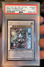 Yu-Gi-Oh Odin, Father of the Aesir (Ultimate Rare) English Version - PSA 9 picture
