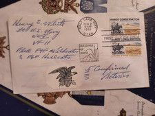 WWII Ace Lt. HENRY SOLOMON WHITE, USN 5Vs VF-11 Signed FDC VERY SCARCE picture