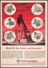 1955 Fairbanks Morse Chicago ZC Engines Oil Pump Jack Pumping Units Art Print Ad picture