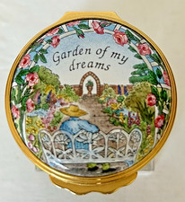 Halcyon Days Enamels ‘Garden of my Dreams’ Trinket Box ~ Vintage ~ EUC picture