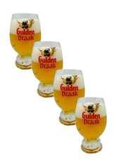 Gulden Draak 50cl Belgian Beer Glasses Set Of 4 “Big Egg” Brand New picture