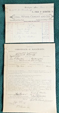 HUNTINGTON MA 1887 Commonwealth of Massachusetts  Court of Insolvent Debtor RARE picture