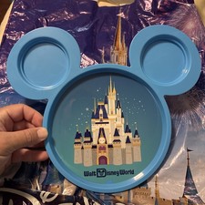 2026 New Walt Disney World Mickey Shaped Plate Magic Kingdom Castle picture