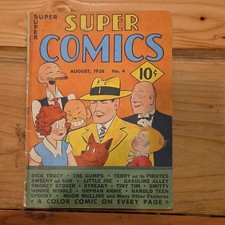 Super Comics #4 Aug 1938 10¢ Dick Tracy Terry and the Pirates picture