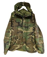 VTG Woodland Camo GoreTex Cold Weather Parka XL Hooded Jacket picture