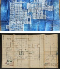 1931 antique PEABODY COAL CO west frankfort il MINES #18 #19 ENGINEERING MAPS picture