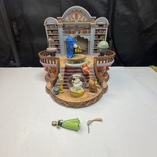 Rare Vtg Disney Beauty Beast Library Snow Globe 1991 Broken Globe Parts Repair picture
