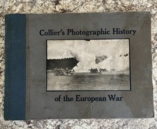 1916 Antique Collier's Photographic History of the European War Hardcover picture